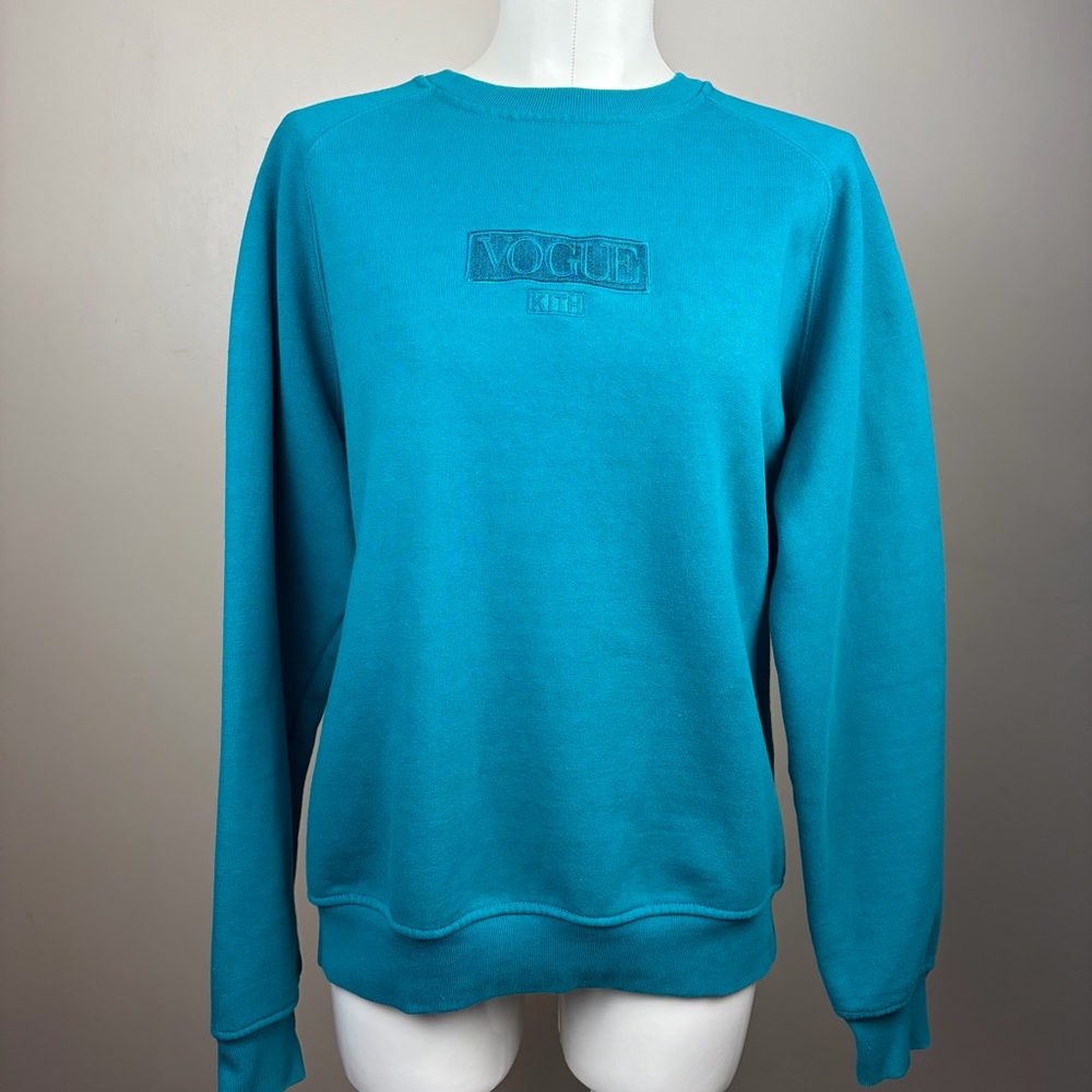 Vogue Kith Collab Teal Unisex Classic Crewneck Sweatshirt
